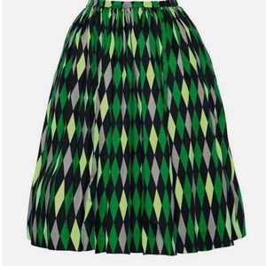 Green Harlequin Skirt